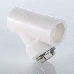 Фильтр сетчатый 20 ВВ косой, полипропиленовый PPR белый