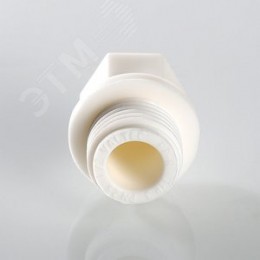Заглушка 1/2' резьбовая, полипропиленовая PPR белая