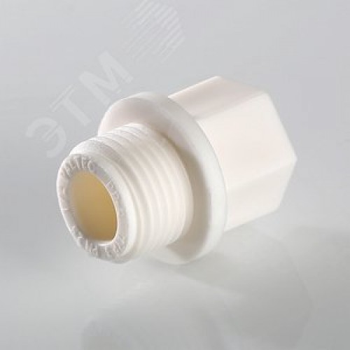 Заглушка 1/2' резьбовая, полипропиленовая PPR белая