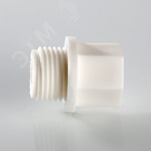 Заглушка 1/2' резьбовая, полипропиленовая PPR белая