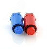 Комплект длинных полипропиленовых пробок с резьбой 1/2' (красная + синяя)
