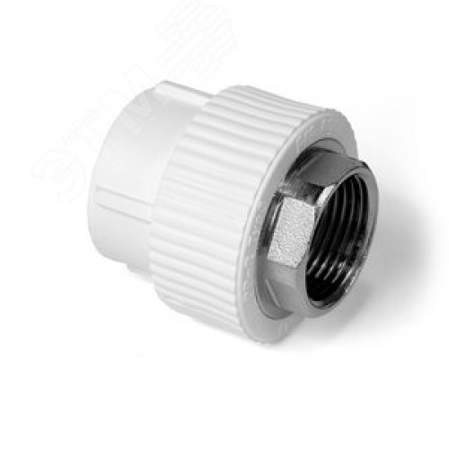 Муфта комбинированная 40x1 1/4' ВР под ключ полипропиленовая PPR белый