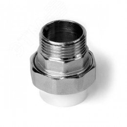 Муфта разъемная 20x3/4' НР полипропиленовая PPR американка, белая