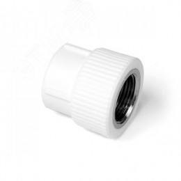 Муфта комбинированная 25x1/2' ВР полипропиленовая PPR белый