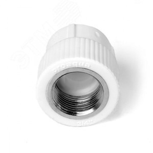 Муфта комбинированная 20x1/2' ВР полипропиленовая PPR белый