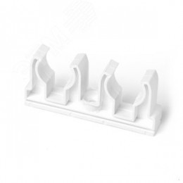 Опора 25 мм PPR, двойная, белая