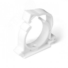 Опора 20 мм PPR, с креплением, белая