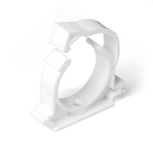 Опора 25 мм PPR, с креплением, белая