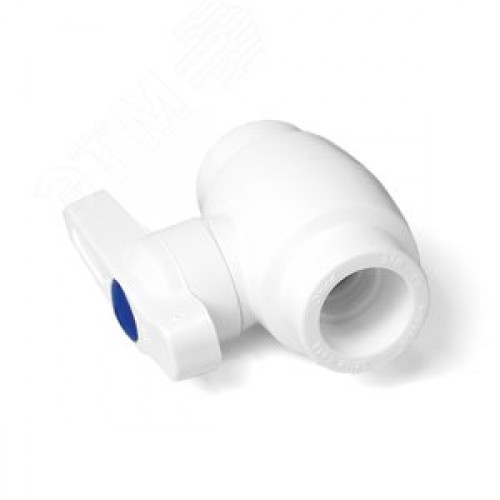 Кран шаровой 20 стандартнопроходной полипропиленовый PPR белый