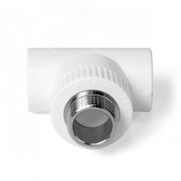 Тройник комбинированный 32x1/2' НР полипропиленовый PPR белый