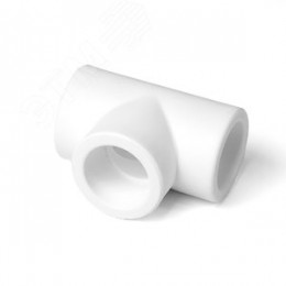 Тройник 32 мм полипропиленовый PPR белый