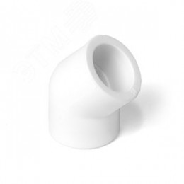 Угольник 63 мм 45 град., полипропиленовый PPR, белый