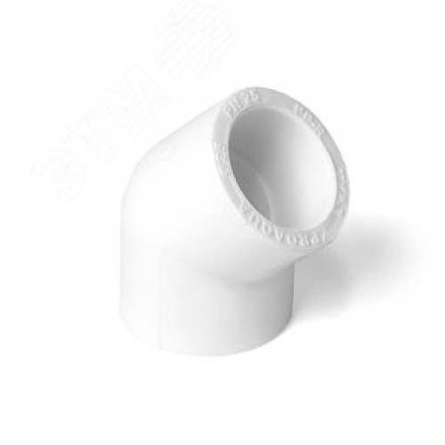 Угольник 32 мм 45 град., полипропиленовый PPR, белый