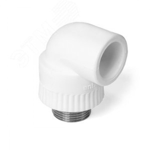 Угольник комбинированный 32x1' НР переходной, полипропиленовый PPR, белый