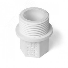 Заглушка 1/2' резьбовая, полипропиленовая PPR белая