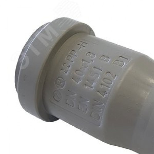 Труба канализационная 40x150 мм НТЕМ однораструбная, серая