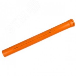 Труба канализационная 110x1000 мм KGEM SN4 ПВХ наружная