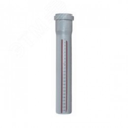 Труба канализационная 32x500 мм НТЕМw однораструбная, белая