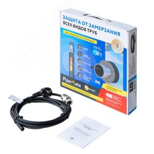Секция нагревательная кабельная PipeMate 10 Вт/м 10 м