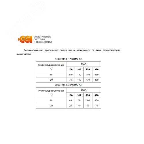 Кабель нагревательный саморегулирующийся 17КСТМ2-Тна отрез