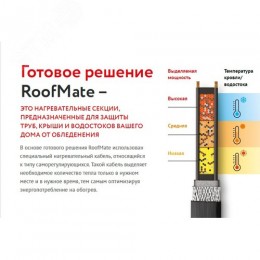 Секция нагревательная кабельная RoofMate 30 Вт/м 3 м 
