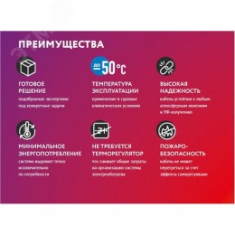 Секция нагревательная кабельная RoofMate 30 Вт/м 3 м 