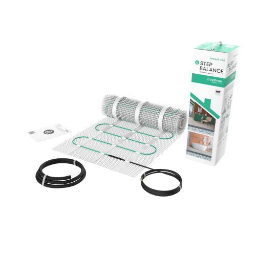Теплый пол (мат нагревательный) STEP BALANCE SBM150005, 150 Вт/м2, 75 Вт, 0,5 м2
