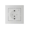 ATLASDESIGN SMART РОЗЕТКА с заземл., со шт., Zigbee, L+N, 16А, мех., БЕЛЫЙ