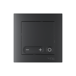 ATLASDESIGN SMART Термостат программируемый для   электрического теплого пола, Zigbee, 16 А, мех.,  ЧЕРНЫЙ