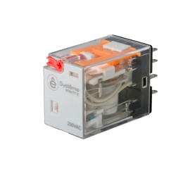 Реле 5 A 4CO 230 VAC тест кнопка LED