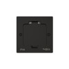 Лючок MultiDeS на 2 модуля IP44 с монтажной коробкой для стены фальшпола стола ЧЁРНЫЙ матовый тип MDK20