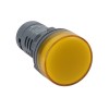 Лампа сигнальная SB7 моноблочная 22мм желтая LED 24В DC