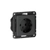 ATLASDESIGN SMART РОЗЕТКА с заземл., со шт., Zigbee, L+N, 16А, мех., КАРБОН