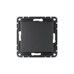 ATLASDESIGN SMART 1-кл. ВЫКЛЮЧАТЕЛЬ с подсв., Zigbee, сх.1, L+N, 10А, мех., КАРБОН
