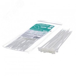 Стяжка кабельная MultiSet 370х4.8 Белая (100шт)