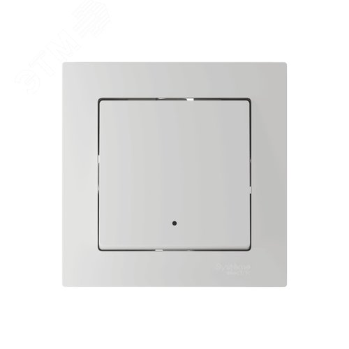 ATLASDESIGN SMART 1-кл. ВЫКЛЮЧАТЕЛЬ с подсв., Zigbee, сх.1, L+N, 10А, мех., БЕЛЫЙ