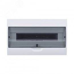 Щит распределительный навесной белый City9 (ЩРн-П-18) дверь прозрачная на 18 модулей IP40