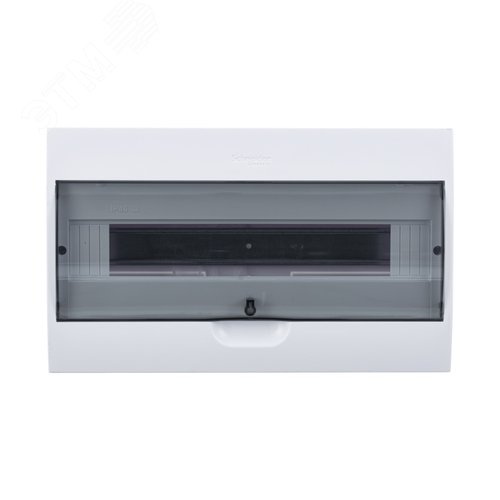 Щит распределительный навесной белый City9 (ЩРн-П-18) дверь прозрачная на 18 модулей IP40