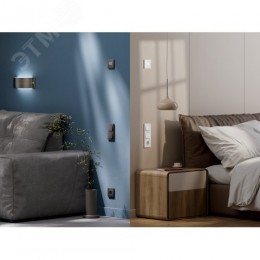 ATLASDESIGN SMART 1-кл. ВЫКЛЮЧАТЕЛЬ с подсв., Zigbee, сх.1, L+N, 10А, мех., БЕЛЫЙ