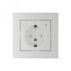 ATLASDESIGN SMART РОЗЕТКА с заземл., со шт., Zigbee, L+N, 16А, мех., БЕЛЫЙ