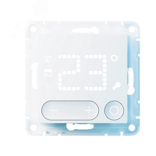 ATLASDESIGN SMART Термостат программируемый для   электрического теплого пола, Zigbee, 16 А, мех.,  БЕЛЫЙ