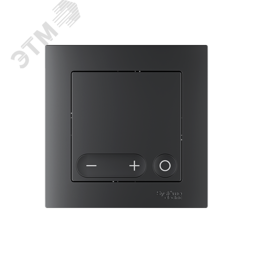 ATLASDESIGN SMART Термостат программируемый для   электрического теплого пола, Zigbee, 16 А, мех.,  ЧЕРНЫЙ