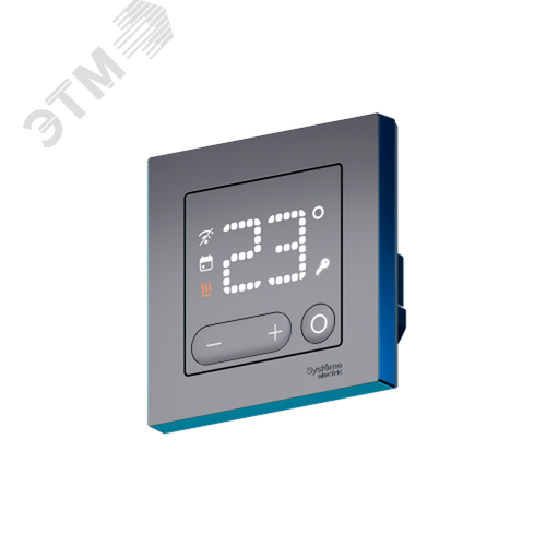 ATLASDESIGN SMART Термостат программируемый для   электрического теплого пола, Zigbee, 16 А, мех.,  ЧЕРНЫЙ