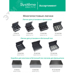 Лючок MultiDeS на 2 модуля IP44 с монтажной коробкой для стены фальшпола стола ЧЁРНЫЙ матовый тип MDK20
