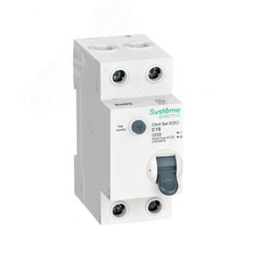 Выключатель автоматический диф. тока (Автоматический выключатель дифференциального тока АВДТ) 1P+N С 16А 6kA 30мА Тип-AС 230В City9 Set