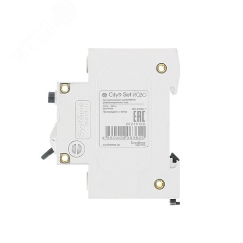Выключатель автоматический дифференциального тока (АВДТ) 1P+N С 20А 4.5кА 30мА Тип-АС 230В City9 Set