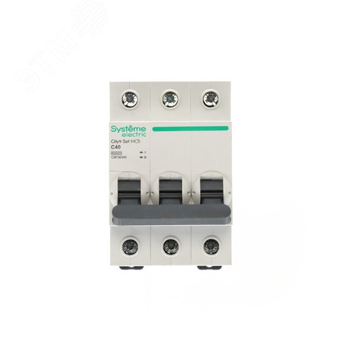 Выключатель автоматический трехполюсный (АВ) С 40А 3P 6kA 400В City9 Set