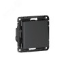 ATLASDESIGN SMART 1-кл. ВЫКЛЮЧАТЕЛЬ с подсв., Zigbee, сх.1, L+N, 10А, мех., КАРБОН