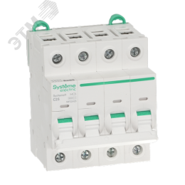 Выключатель автоматический (АВ) C 25A 4P 6kA 400В Systeme9