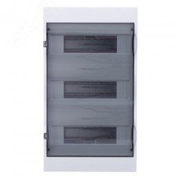 Щит распределительный встраиваемый белый City9 (ЩРв-П-36) дверь прозрачная на 36 модулей IP40